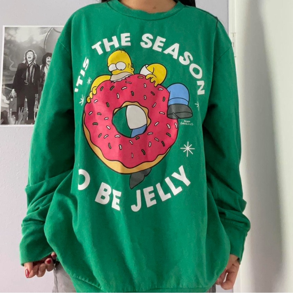 Vintage simpsons holiday sweatshirt Small